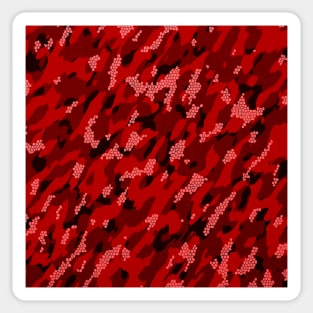 Camouflage - Red Sticker